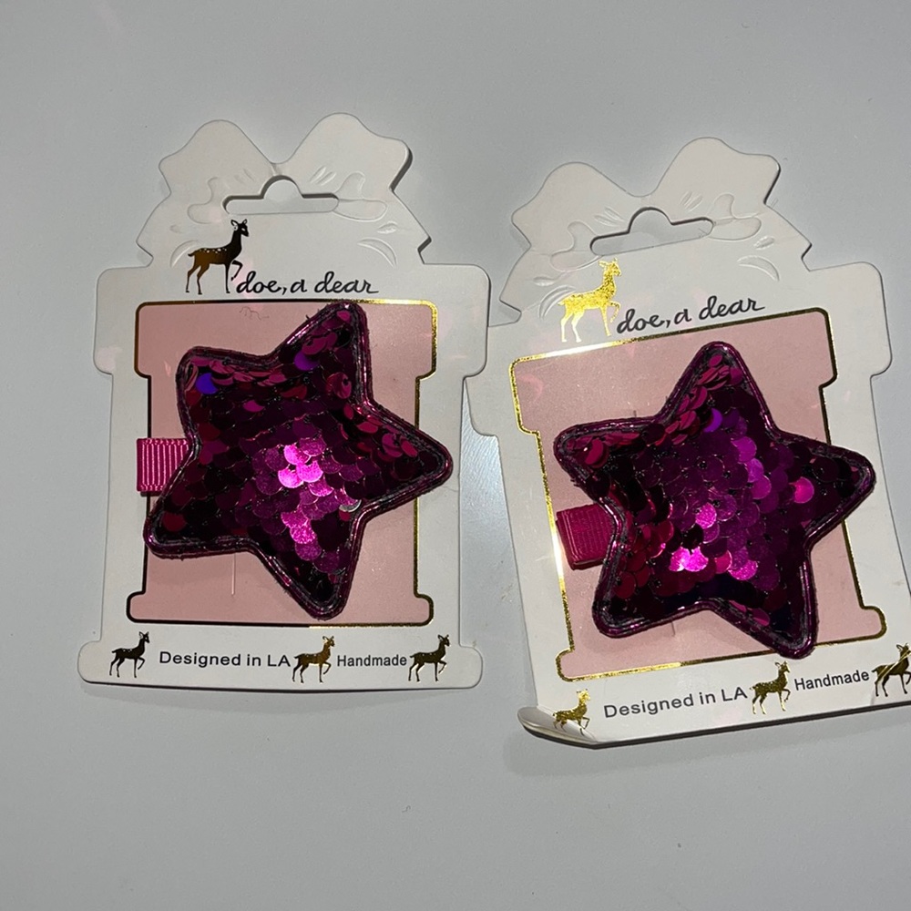Star hair clips